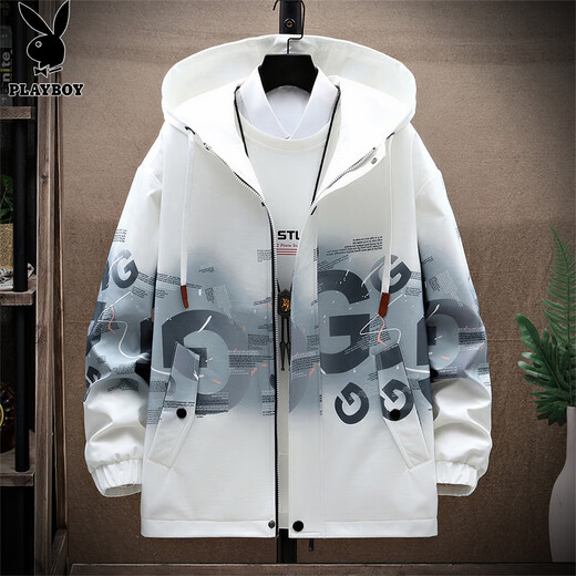 Playboy (PLAYBOY) jacket men's assault jacket men's clothing autumn and winter high-end casual handsome workwear trendy men's clothing