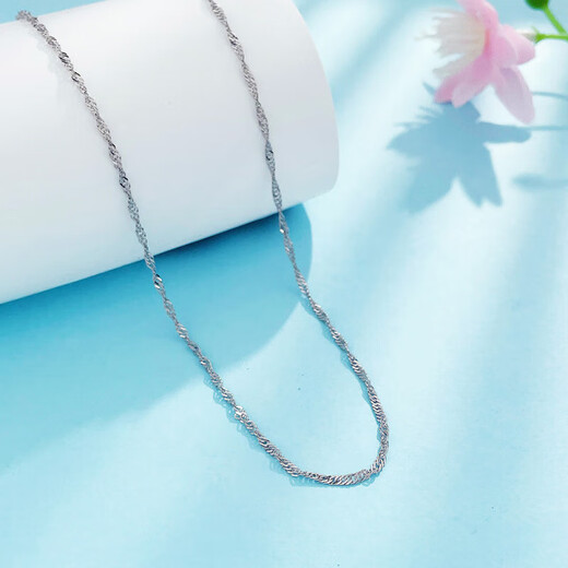 Laomiao platinum pt950O sub chain M buckle women's necklace clavicle chain birthday Valentine's Day gift for girlfriend and wife about 3.43g