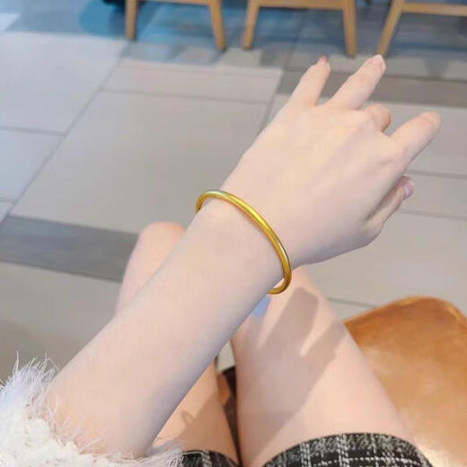 KZD5N thick ancient method bracelet ancient method inheritance frosted classic simple retro solid bracelet for women 5N bracelet 58 rings 90-110 Jin Jin is equal to 0.5 kg