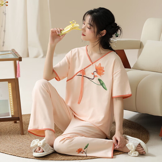 Nischenkragen Print Design Design Chinese Style Element Design Komfortable Frauen Heimkleidung Pyjama YZT-9903 Frauen YZT-9906 Frauen xl
