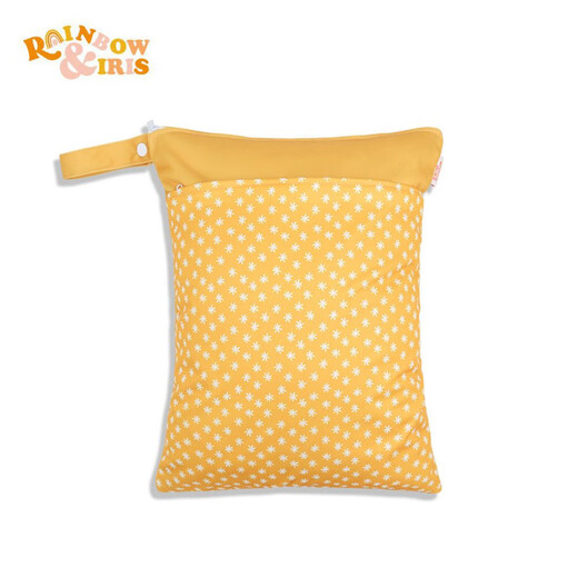 Cross-border diaper bag double-layer hanging bag baby dry and wet Nordic storage wetbag printed separated waterproof bag GF53 30*40CM