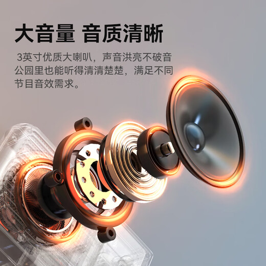 山水（SANSUI）M38全波段老人收音机老年人充电迷你小音箱便携式随身听FM调频广播音响