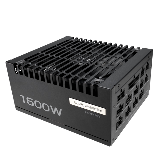 ASUS Pro WS 1600W workstation platinum power supply dual-channel GPU support/PCB protective coating/80PLUS platinum certification