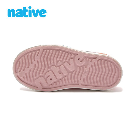 Native children's clogs jefferson such as whales to the sea series boys and girls sandals beach shoes river shoes slippers lotus pink | underwater world | white 29 (children's shoes 190mm)