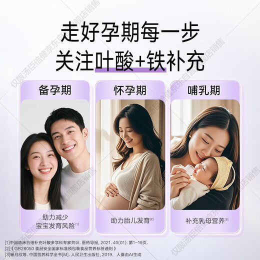 Таблетки Tomson By-Health Iron Folic Acid 60 таблеток для женщин, беременных женщин и кормящих матерей, добавки железа, витамин B9, неактивная фолиевая кислота для мужчин