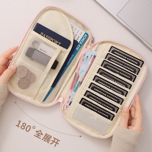 Oluoxun Bolsa para Pasaporte de Viaje Personalizada, Bolsa para Pasar Tarjeta antirrobo, Bolsa para Almacenamiento de Documentos, Ranuras para Tarjetas múltiples, Funda Protectora para Tarjeta de identificación de Viaje al Extranjero, Negro, Bolsa para Pasaporte para Pasar Antirrobo