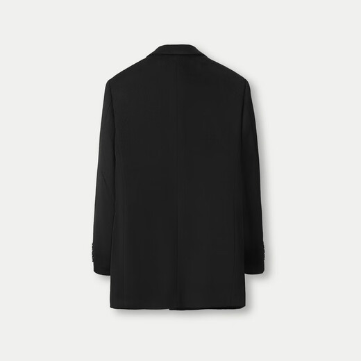 HLA Hailan House Coat Men's Pure Wool Jacket Men's HWDAD4W018A Black 18 S 165/84A Recommended 114~124Jin Jin equals 0.5 kg