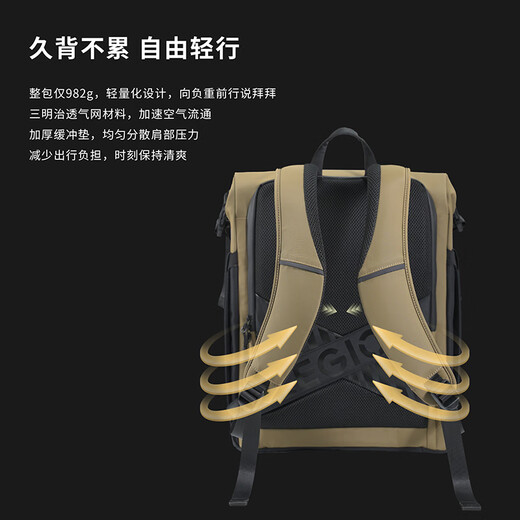 Lenovo Savior Multifunctional Backpack C4 3-second cache Expandable design Waterproof and anti-fouling Suitcase attachment Fashionable leisure travel bag Computer bag