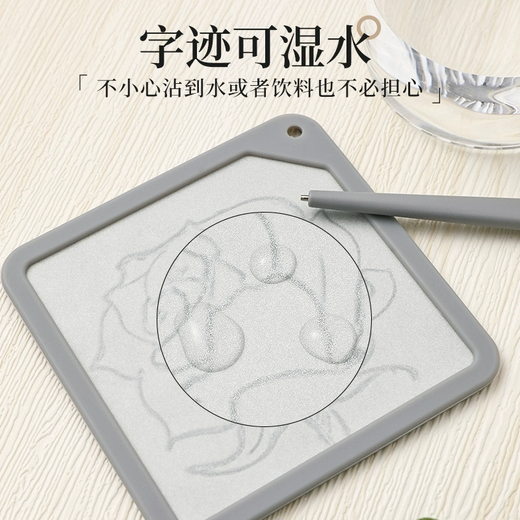 PLUS Writing Magic Weiches magnetisches Pad Kaire Umweltfreundliches Schreib-Whiteboard Soft Pad Tragbare Schreibtafel Leuchtendes Orange-Quadrat