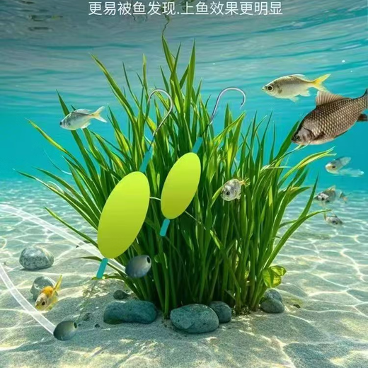 In-water mink finished anti-bottom fishing suspended sub-line double hook set European carp hook anti-off-bottom fishing set tied with big Iseni fish hooks value pack 5 sets anti-bottom line double hook Iseni barbed No. 4 hook