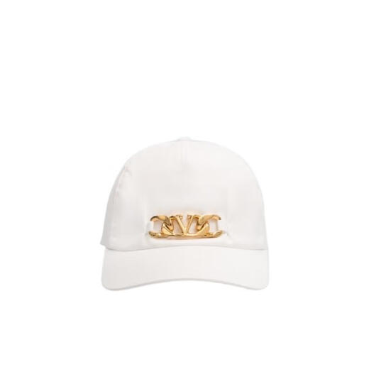 VALENTINO GARAVANI Women's Hat Sun Shade White Polyester Outdoor Summer Baseball Cap Fashion White S