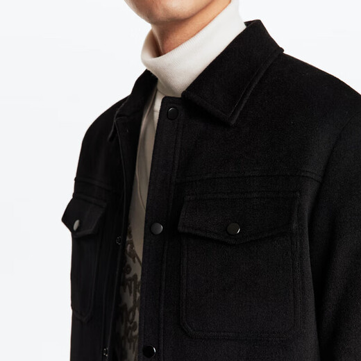 Jiumuwang Men's Jacket Men's Autumn and Winter Quality Wool Warm and Comfortable Lapel Business Jacket for Men