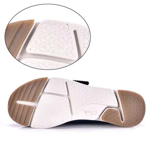 Qile genuine leather clark men's shoes spring and summer new fashionable genuine leather three-flap shoes sports casual shoes comfortable running shoes cowhide yellow 43