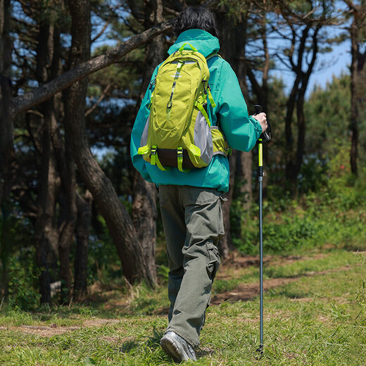 麓格立户外轻便登山包男旅行徒步爬山装备背包女大容量旅游双肩包  登山包【果绿色】