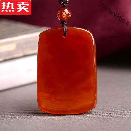QNIZ Hong Kong and Macau light luxury high-quality fire unicorn red agate five elements missing fire replenishing fire pendant jewelry whose zodiac sign is fire hi red agate fire unicorn (necklace style)
