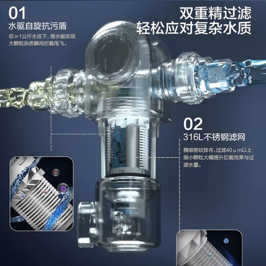 Angel Pré-filtre ménage rinçage Purificateur d'eau du robinet entier Flow Flow Central Water Purificateur 3524 3524 Front
