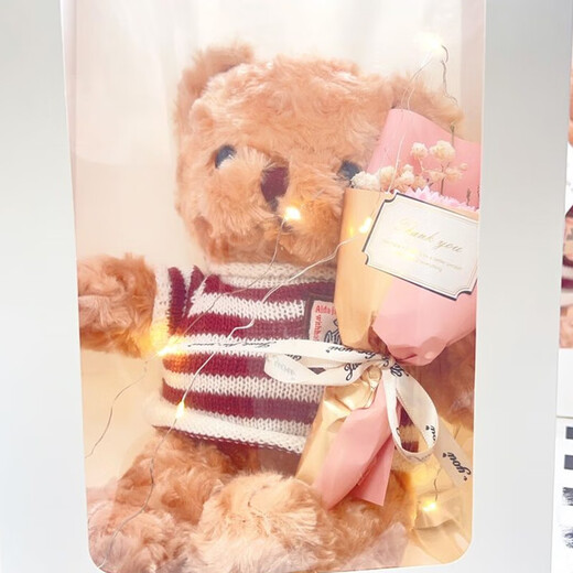 Xubeile Peluche poupée poupée de Chiffon Ours en Peluche poupée Fille Cadeau d'anniversaire Fille Oreiller de Couchage