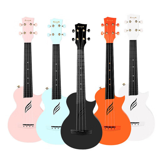 EnyaNova u carbon fiber ukulele 23-inch beginners for girls, boys, small guitar, children, Hatsune Miku Blue + 3 months Enya APP member 23-inch
