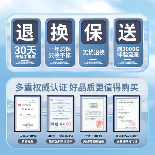Xiaoyi gratis un año de tráfico wifi portátil 5g tráfico ilimitado 2025 wifi portátil nueva red móvil wifi inalámbrica wi-fi6 tarjeta de red portátil tráfico a nivel nacional versión mejorada doble núcleo doble canal gratis 3000G 3000G/mes*1 mes