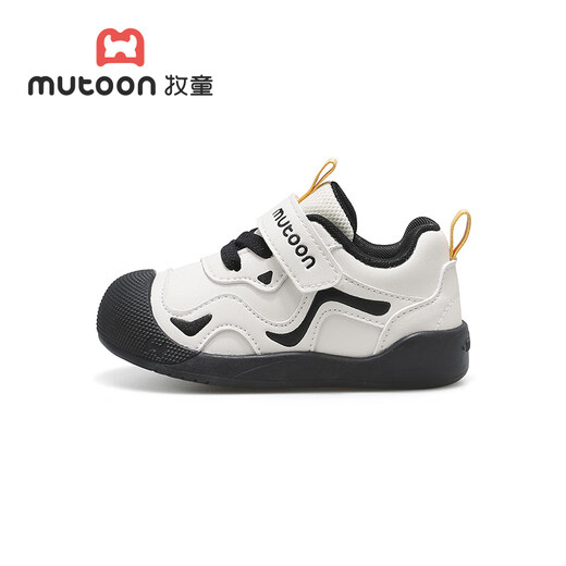 Shepherd boy toddler shoes for boys 2025 autumn new stable shoes for boys with soft soles, anti-collision and dust-proof baby shoes for girls, Yunmo black 19, inner length of shoes 14.0cm/suitable for feet 13.5cm long