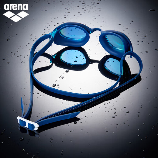 Arena's 25-year new swimming goggles for men and women, classic series, fashionable high-definition large field of view coated fitness swimming goggles, pink and white (PKWH)