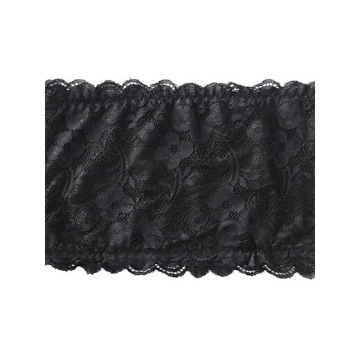 Mingyuegui tube top bra for women, anti-exposure, inner layer, lace, breathable, thin, one piece, strapless, black + white two-piece, one size fits all (suitable for 80-120 Jin Jin equals 0.5 kg)