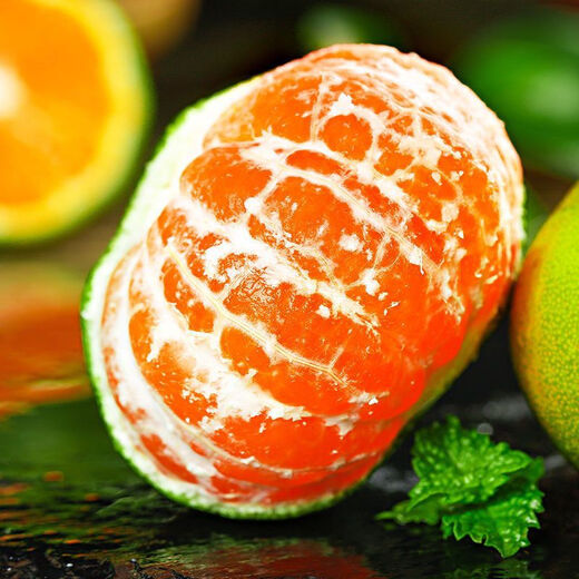 Yunnan tangerine extra early ripening orange fresh fruit 9Jin Jin equals 0.5kg. Seasonal 5 green-skinned tangerines seedless pregnant women. Full box of tangerines 10. 5Jin Jin equals 0.5kg. Premium package.