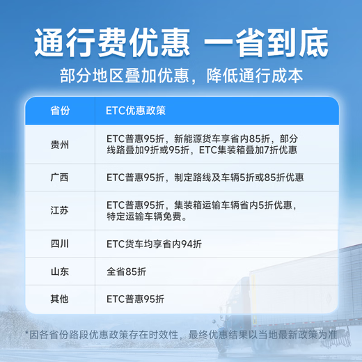 Chang Xianfeng has no service fee. One-time buyout of pickup truck ETC debit card. No contract for national general truck ETC. One-time buyout of blue brand truck ETC. No hidden fees for life.