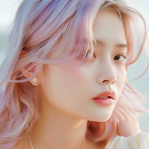 Lanshu (LANSHU) super flash s999 pure silver four-leaf clover earrings for women 2025 new screw-buckle high-end sense sleep-free ear bone nail s999 four-leaf clover earrings