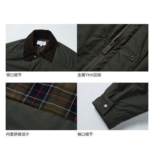 714street Waterproof Hunting Jacket Men's 2025 Autumn and Winter 3M Thinsulate Warm Velvet Cotton Barn Style Jacket Women Army Green-Cotton M