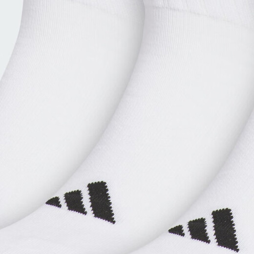 adidas运动纯色篮球袜男女长筒袜吸汗跑步袜耐磨透气毛巾底休闲训练袜 JN4867【三双装白色高筒袜】 S-鞋码37-39