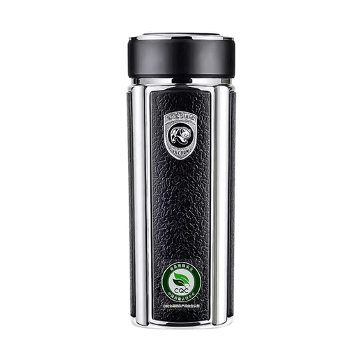 思宝（SIBAO）思宝方舟保温杯1278男士便携大容量水杯车载泡茶杯子 方舟1 水立方舟2#灰色450ML体型偏大