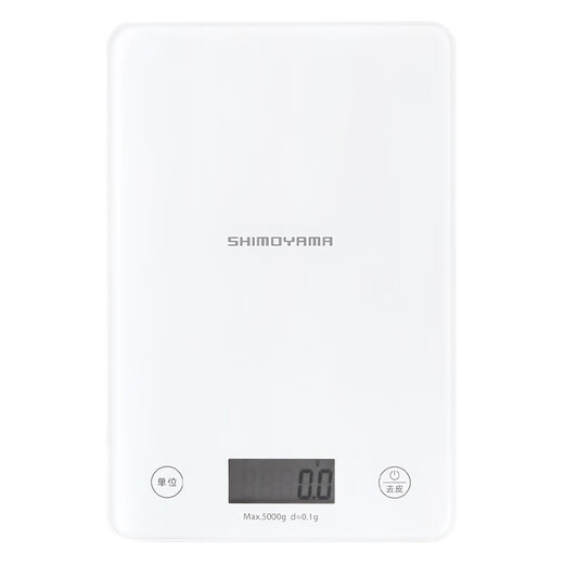 Shuangshan kitchen scale small electronic scale household high-precision gram scale 0.1g food scale baking gram weigher weighing 5kg elegant white 5kg/0.1g-No. 7 battery