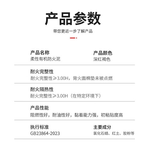 Minggu Fireproof Mud Organic Fireproof Blocking Material Flame Retardant High Temperature Resistant Insulated Cable Air Conditioning Port Blocking Material Sealing Mud 2kg