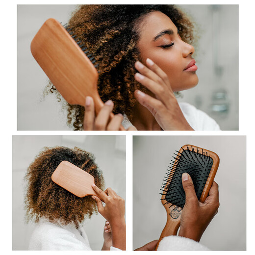 KRRAMEL comb gift box Valentine's Day gift for women bristle comb air cushion comb massage hair care birthday gift medium pine cone