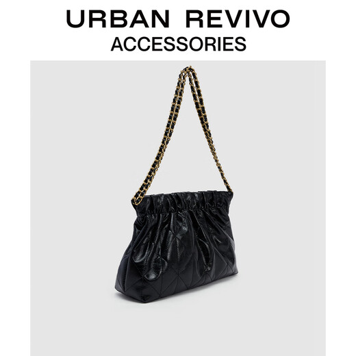 UR2025夏季新款女士气质小香单肩包UAWB50124 黑色