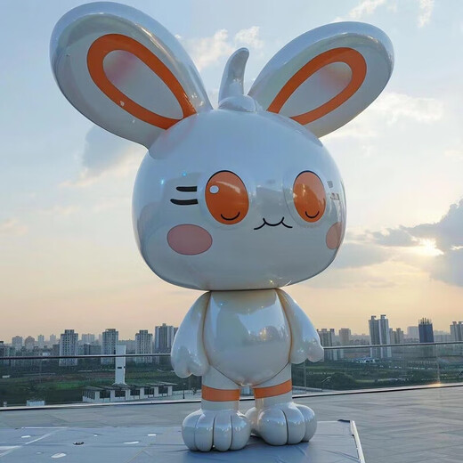 Pupan customized large-scale cartoon mascot fiberglass character animal sculpture shopping mall display outdoor landscape decoration ornaments style 3 deposit and gold drawing