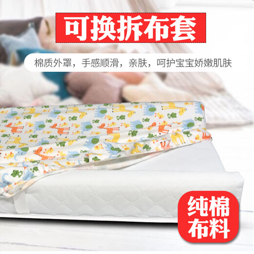 Yusenyi baby changing pad table touching massage table baby changing pad diaper table waterproof diaper pad new nursing pad left and right protective gray striped cloth cover 1 piece 80x43cm