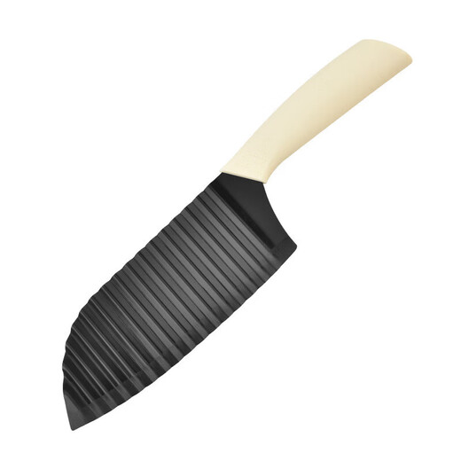 Potato Knife Wave Knife Commercial Multi-Function Wolf Tooth Household Multi-Function Fancy Potato Chip Cutting Tool Potato Cutting Artifact Black Blade White Handle Model (Ordinary Model)