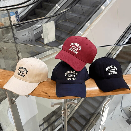 语森忆韩版刺绣帽子女百搭棒球帽男遮阳防晒帽显脸小鸭舌帽 3881常规码-绿色 M (56-58cm)