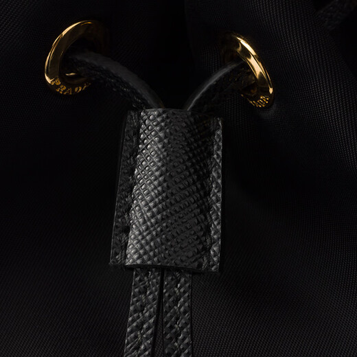 PRADA/Prada Gift Women's Prada Duet Re-Nylon Bucket Bag Shoulder Bag Black