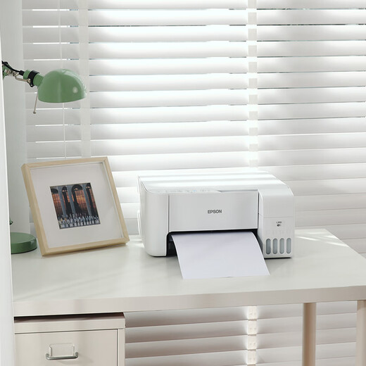 Epson (EPSON) small color printer for home use L3251/3253/3256/3258 student photo mobile phone office A4 home copy scanning inkjet ink warehouse all-in-one machine Unpacked use does not support returns Teacher L325 White (None Package One Daily Home Use