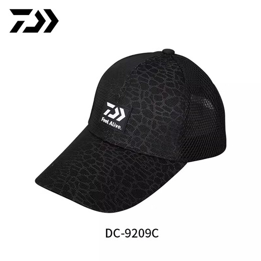 Dayiwa Dayiwa spring and summer new black laser half mesh hat DCN-9209C fishing hat fashionable breathable sun visor black