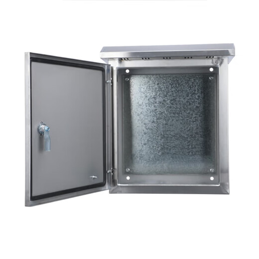 Thickened outdoor waterproof box outdoor 304 stainless steel distribution box horizontal box monitoring box control box equipment instrument box 300*400*250 (vertical box) 304
