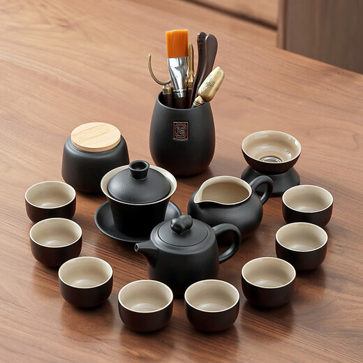 Tang Feng Kung Fu tea set home complete set automatic water boiling integrated tea tray teacup teapot office reception modern tea table