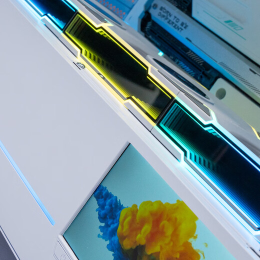 Jungle Leopard AC-02 sea view room chassis 5.5-inch HD screen/curved hyperboloid glass/back-mounted motherboard AC-02 curved glass chassis black