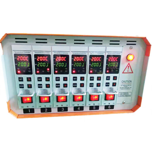 Hot runner temperature control box large plug-in temperature control intelligent anti-burn temperature control card mold line controller temperature control instrument table JCD intelligent anti-burn temperature control box eight sets