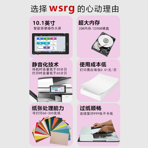 Wanshi Rongguang C2503 6055 5503 6004 black and white remanufactured printer 6054 commercial all-in-one large a3 color a4 digital laser office dedicated multi-function copier three/four paper box model (comes with high cover document feeder) color C2503 25 pages/minute for 10 people office