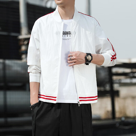 
Fan Hao 2023 new men's summer sun protection clothes thin breathable casual versatile jacket outdoor sports baseball collar top YCFS-9858m apricot S