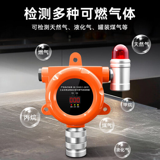 Likoan commercial gas alarm liquefied petroleum gas alarm catering hotel gas natural gas alarm automatic shut-off valve small catering gas alarm propane/methane